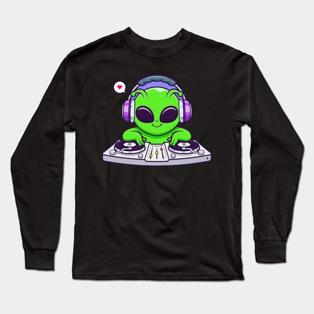 Alien Long Sleeve T-Shirt by TheDesigNook